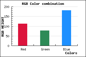 rgb background color #704DB5 mixer