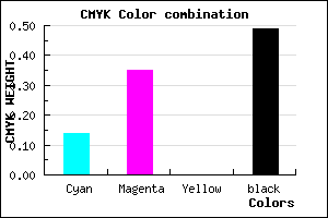 #705482 color CMYK mixer