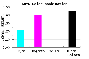 #70558D color CMYK mixer