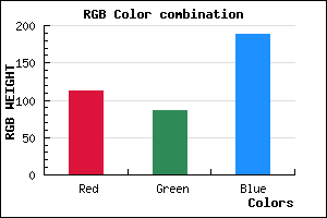 rgb background color #7056BC mixer