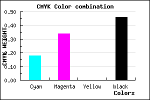 #705A89 color CMYK mixer