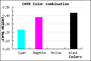 #705A92 color CMYK mixer