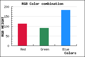 rgb background color #705AB7 mixer