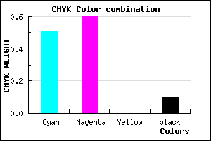 #705CE6 color CMYK mixer