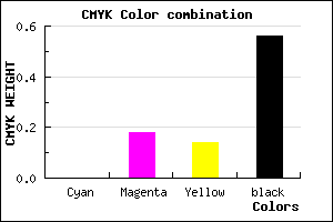 #705C60 color CMYK mixer