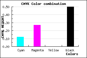 #705D7F color CMYK mixer