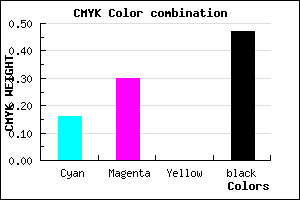 #705E86 color CMYK mixer