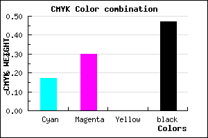 #705F87 color CMYK mixer