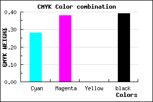 #70609C color CMYK mixer
