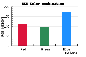rgb background color #7060AE mixer