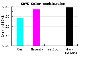 #70619B color CMYK mixer