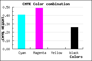#7061BD color CMYK mixer