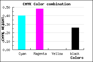 #7062BC color CMYK mixer