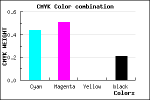 #7063C9 color CMYK mixer