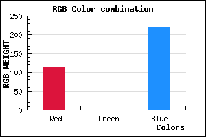 rgb background color #7100DC mixer