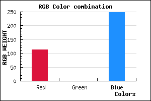 rgb background color #7100F8 mixer