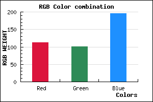 rgb background color #7165C3 mixer