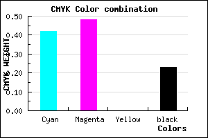 #7165C4 color CMYK mixer