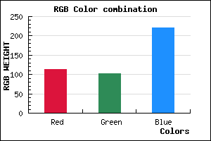 rgb background color #7166DC mixer