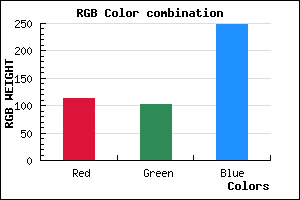 rgb background color #7167F9 mixer