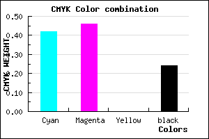 #7168C2 color CMYK mixer