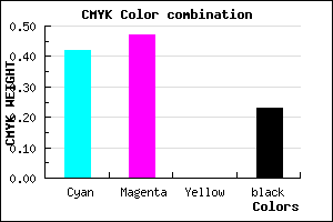 #7168C4 color CMYK mixer