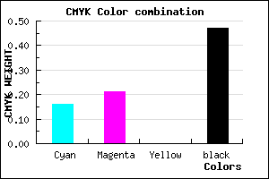 #716A86 color CMYK mixer