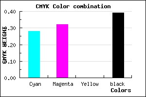 #716A9C color CMYK mixer