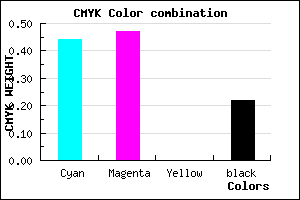 #716AC8 color CMYK mixer