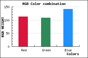 rgb background color #716C8D mixer