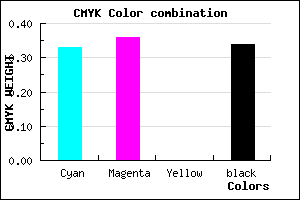 #716CA9 color CMYK mixer