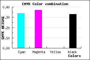 #716CAB color CMYK mixer