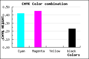 #716CC4 color CMYK mixer