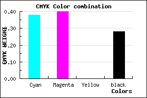 #716DB7 color CMYK mixer