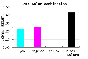 #716E92 color CMYK mixer