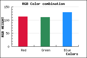 rgb background color #716F81 mixer