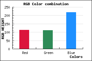 rgb background color #716FDB mixer
