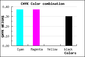#7171B3 color CMYK mixer