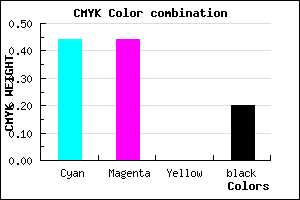 #7171CB color CMYK mixer