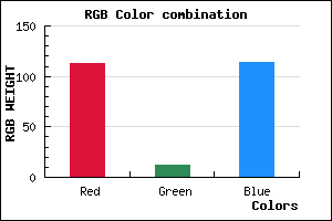 rgb background color #710C72 mixer