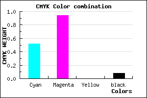 #710DEB color CMYK mixer