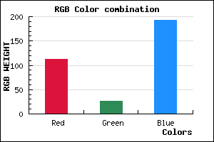 rgb background color #711BC1 mixer