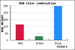 rgb background color #711CF8 mixer