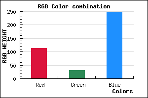 rgb background color #711FF8 mixer