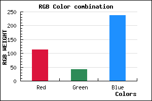 rgb background color #712AEE mixer