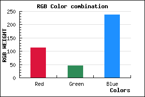 rgb background color #712DED mixer