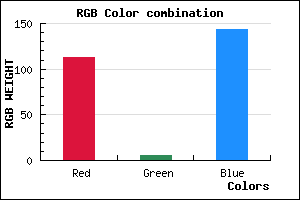 rgb background color #71058F mixer