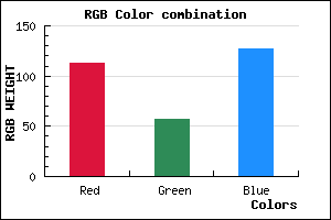 rgb background color #71397F mixer