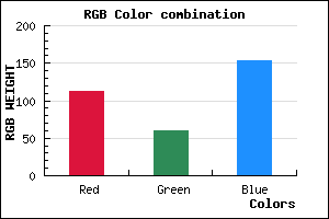 rgb background color #713C9A mixer