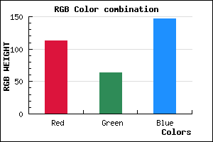 rgb background color #713F93 mixer